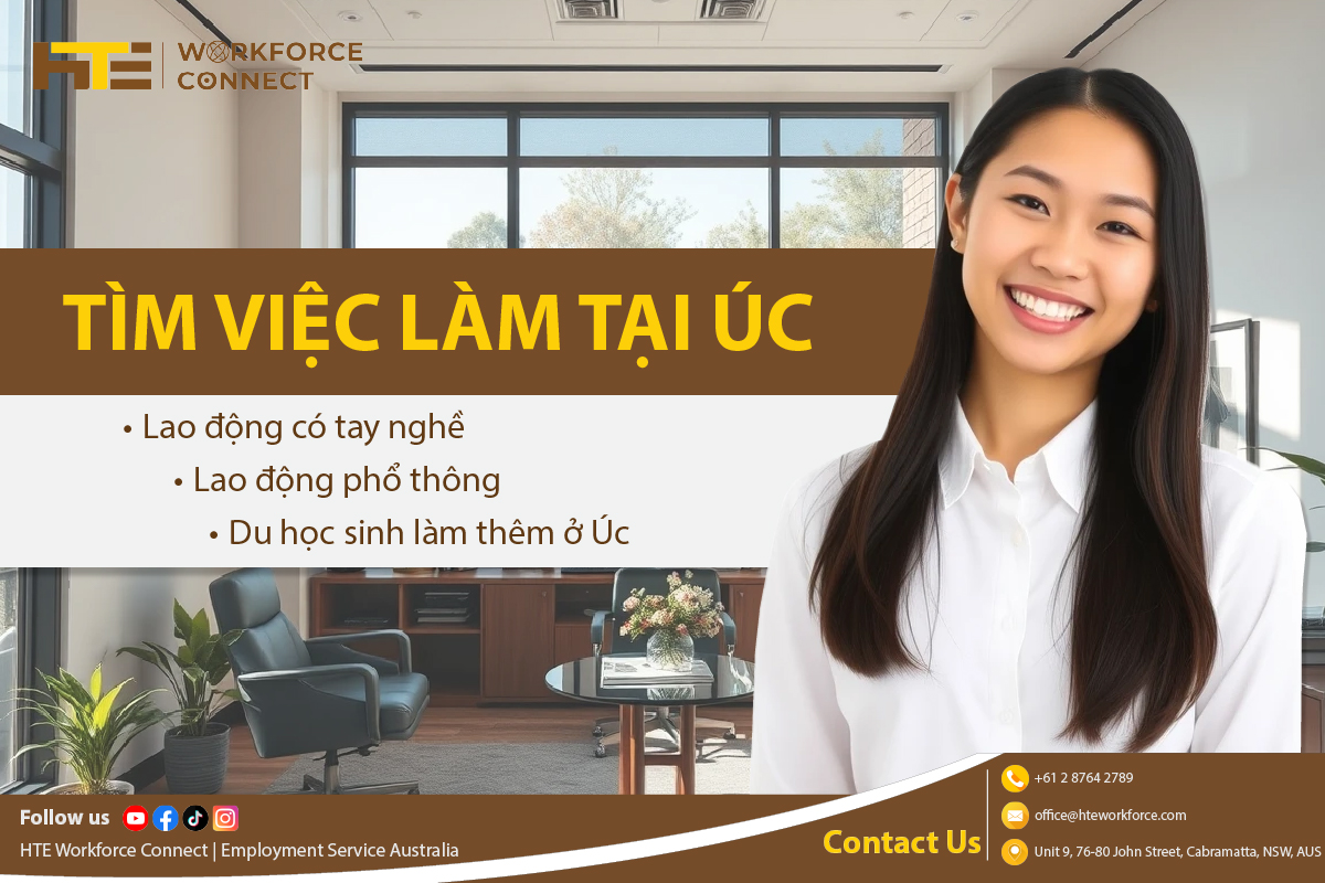 tim viec lam tai uc lao dong co tay nghe, lao dong pho thong, du hoc sinh lam them o uc