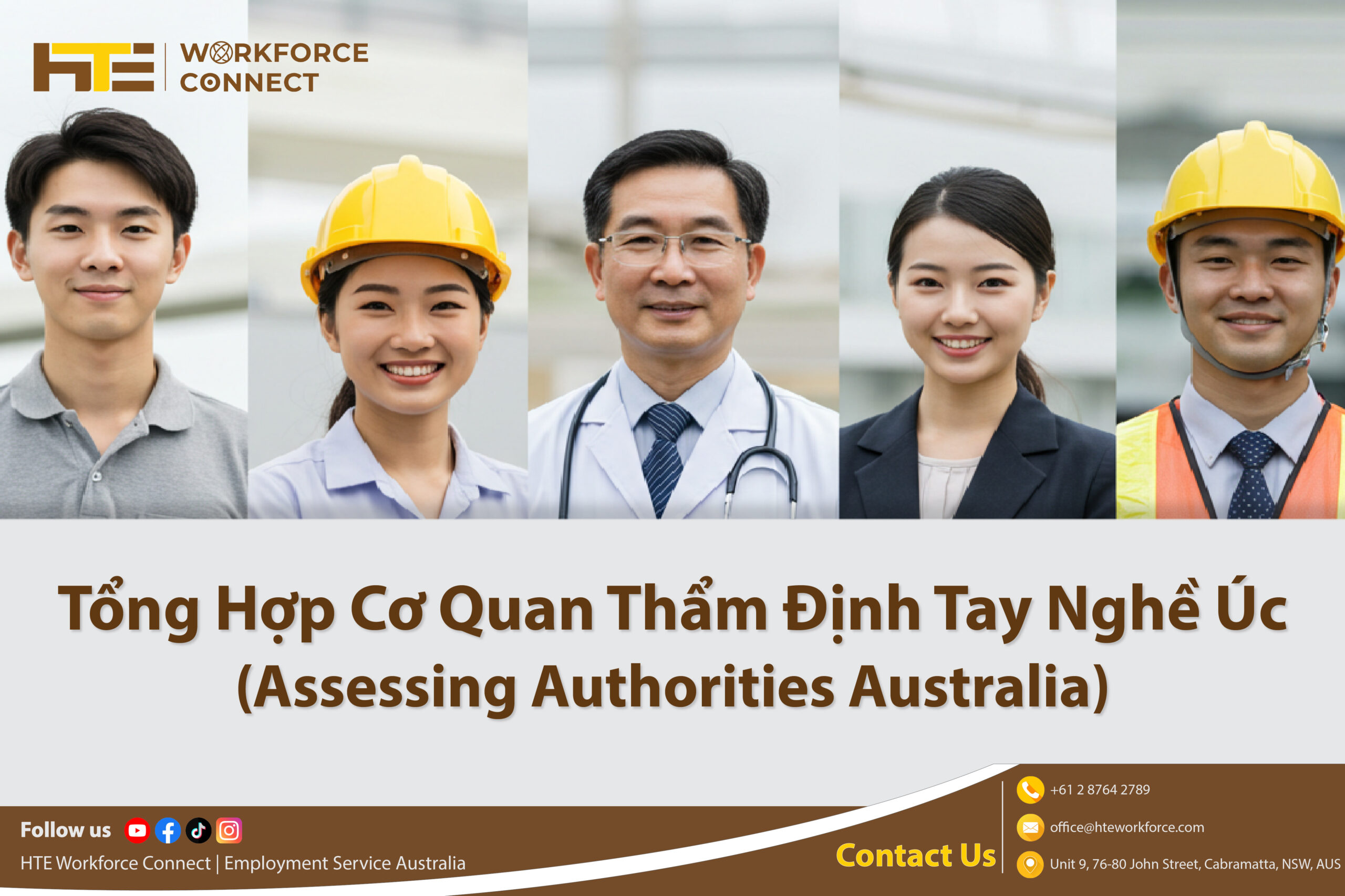 tong hop co quan tham dinh tay nghe uc - assessing authorities australia